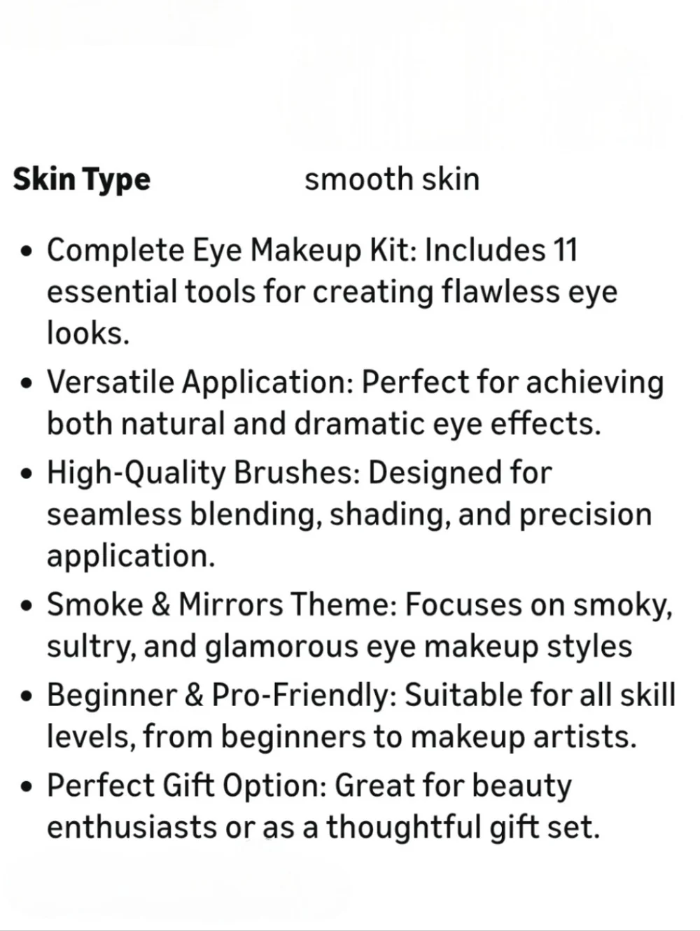 Smoke & Mirrors 11-Piece Complete Eye Essentials Kit Brown and Black Makeup Set